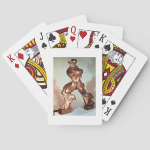 Unique Forms of Continuity in Space, 1913 (bronze) Playing Cards
