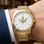 Unique Freemason Gifts | Gold Masonic Compass Watch<br><div class="desc">Discover the perfect blend of elegance and symbolism with our Unique Freemason Gifts | Gold Masonic Compass Watch. This meticulously crafted timepiece features a stunning gold finish and the iconic Masonic compass emblem, making it a distinguished accessory for any Freemason. Ideal for special occasions or as a cherished keepsake, this...</div>