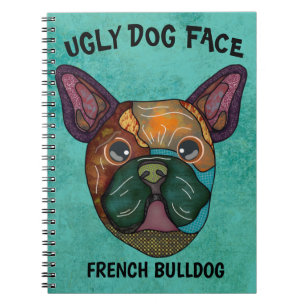 Unique French Bulldog ugly dog face Notebook