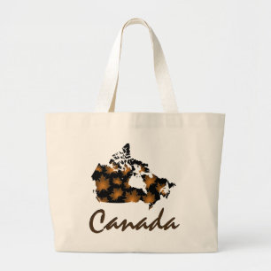 Unique fun Canadian Maple Canada leaf tote bag