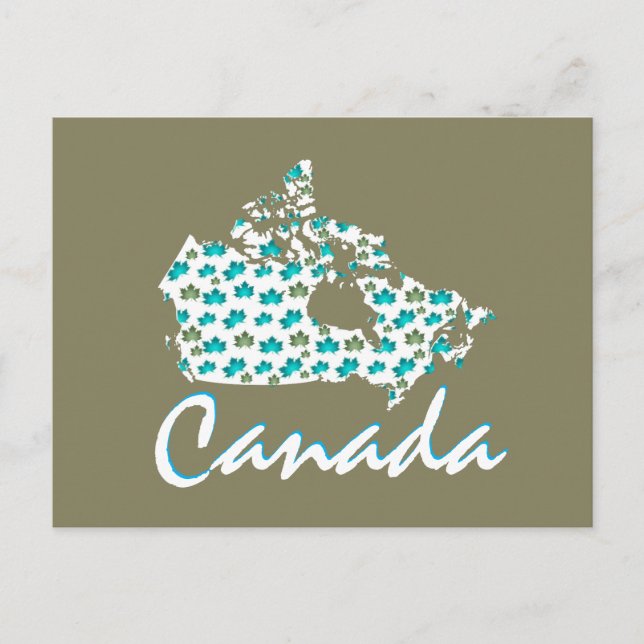 Unique fun Canadian Maple Canada  post card (Front)