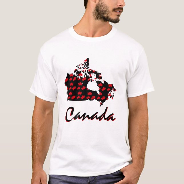 Unique fun Canadian red Maple Canada shirt (Front)