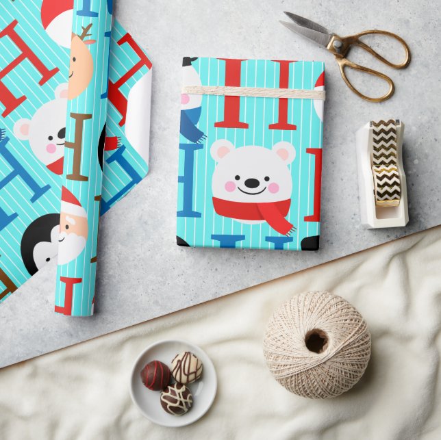 Unique Fun Colourful Christmas  Wrapping Paper (Crafts)