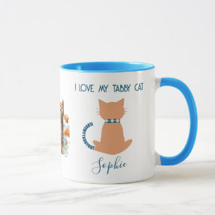 Unique Fun Love My Tabby Cat Mug
