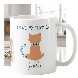 Unique Fun Love My Tabby Cat Mug