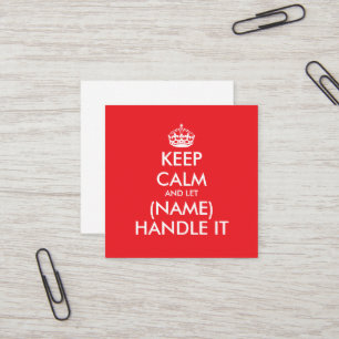 Unique funny business card for self employed work