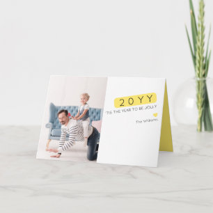 Unique Funny New Year Wishes Photo Card