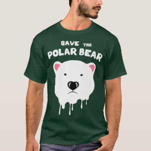 Unique Funny Save the polar bear climate change aw T-Shirt
