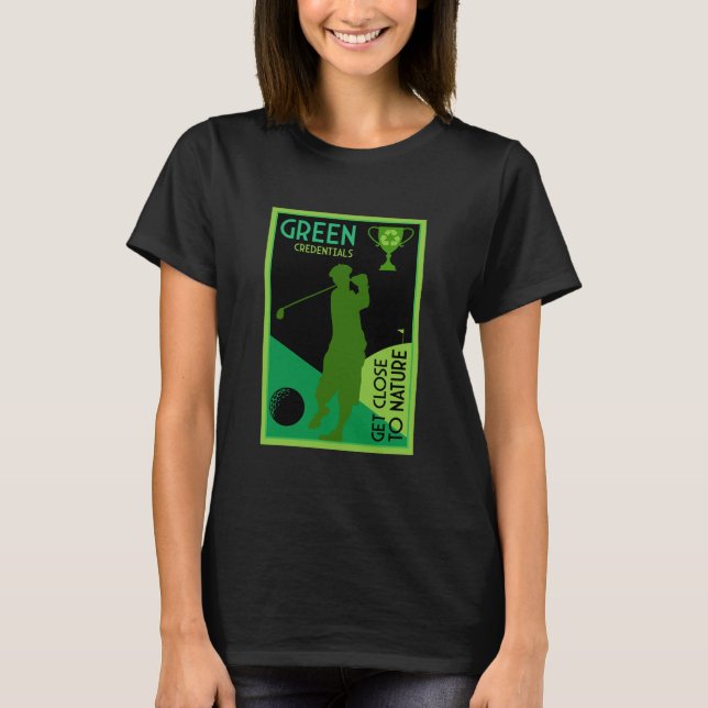 Unique Funny Vintage Golf Gift T-Shirt (Front)