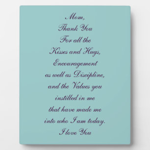 Unique Gift for Mum Plaque