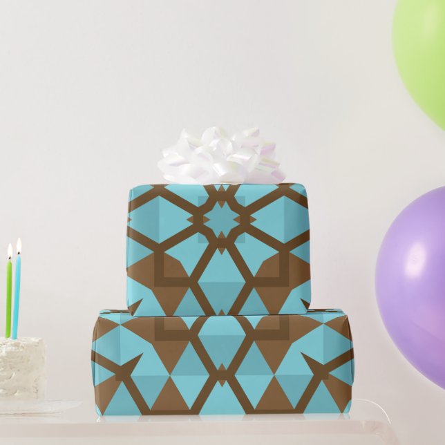 Unique Gift Geometric Festive Holiday Wrapping Paper (Party Gifts)
