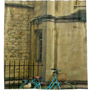 Unique gifts for bike riders shower curtain