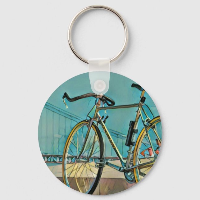 Unique gifts for bikers key ring (Front)