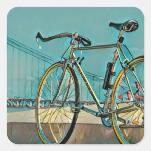 Unique gifts for bikers square sticker