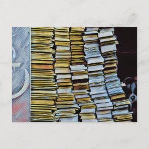 Unique gifts for book lovers postcard