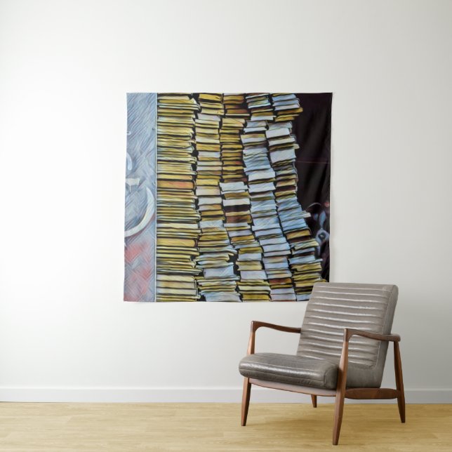 Unique gifts for book lovers tapestry (In Situ)