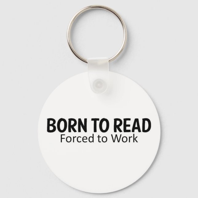 Unique gifts for booklovers key ring (Front)