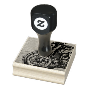 Unique gifts for motorcycle riders rubber stamp