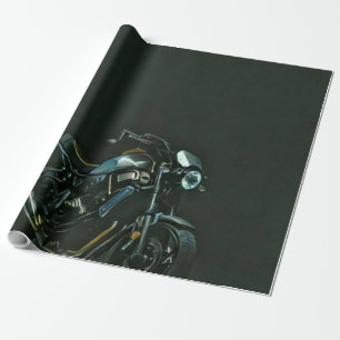Unique gifts for motorcycle riders wrapping paper