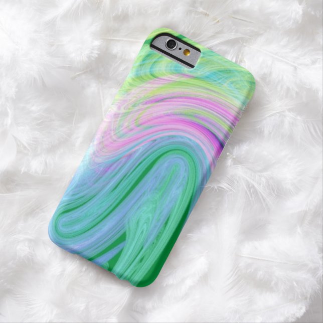 unique girly mint pink lines ombre Case-Mate iPhone case (In Situ)
