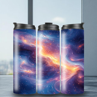 Unique Glitter Milky Way Thermal Tumbler
