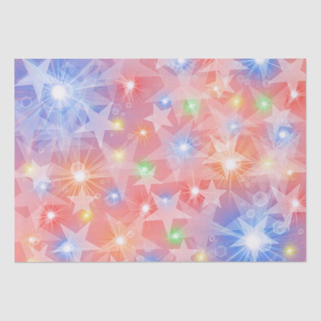 unique, glossy Wrapping Paper, colourful, festive, Tissue Paper (Front)