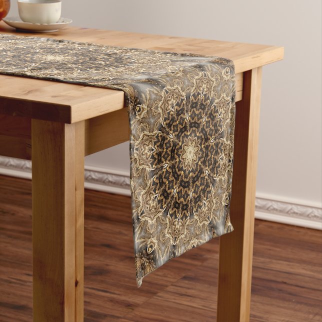 Unique Gold Decorative Table Runner (In Situ)