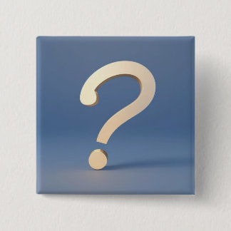 Unique Gold Question Mark 15 Cm Square Badge