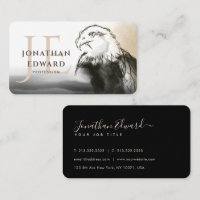 Unique Golden American Bald Eagle Monogram