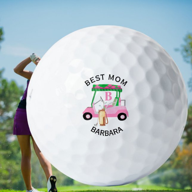 Unique Golf Cart Best Mum Monogram Name   Balls (Creator Uploaded)