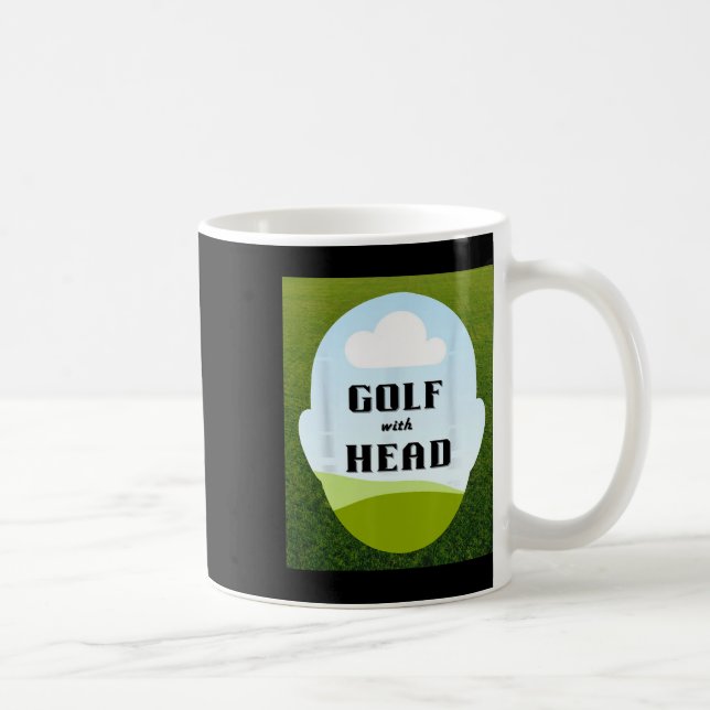 Unique Golf With Head  Coffee Mug (Right)