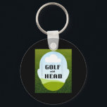 Unique Golf With Head  Key Ring<br><div class="desc">Unique Golf With Head</div>