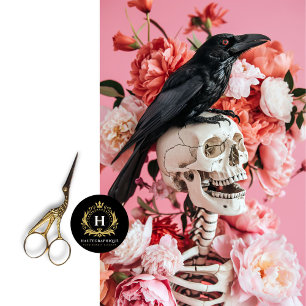 Unique Gothic Floral Skeleton Skull Decoupage Tissue Paper