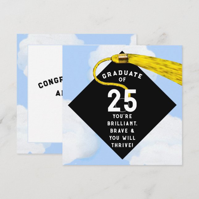 Unique Graduation 2025 Card (Front/Back)