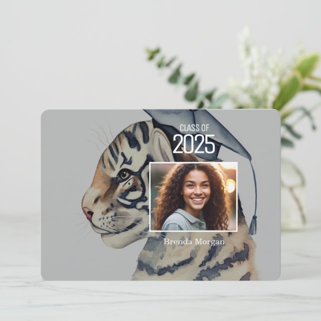 Unique Graduation Invitation with Photo (Standing Front)