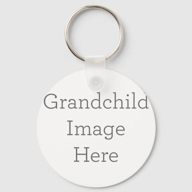 Metal Circle Keychain, 5.08 cm (Front)