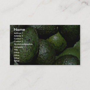 Unique Green avocado Business Card