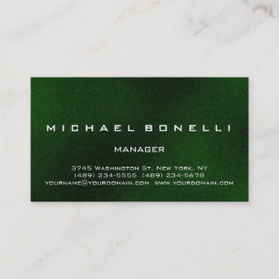 Unique Green Pattern Manager Business Card