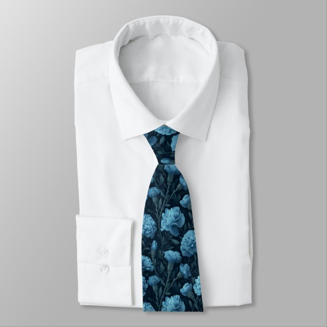 Unique Groomsman Gift Carnation Tie (Tied)