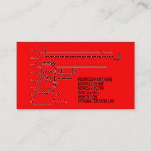 Unique Gun Graphic Business Card