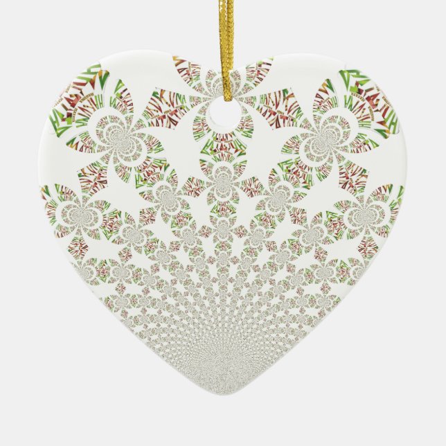 Unique Hakuna Matata Design: Serene Vibes Ceramic Ornament (Front)