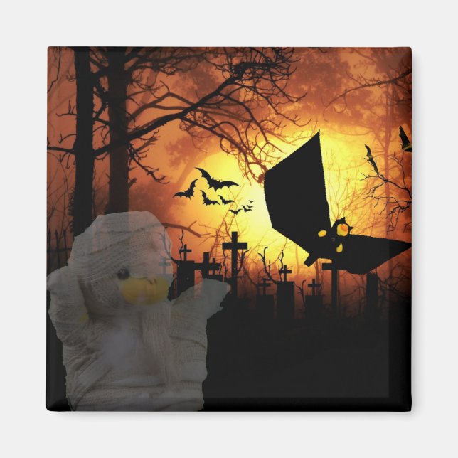 Unique Halloween design Magnet (Front)
