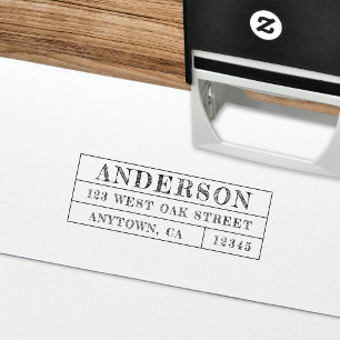 Unique Hand-Writing Return Address  Self-inking Stamp