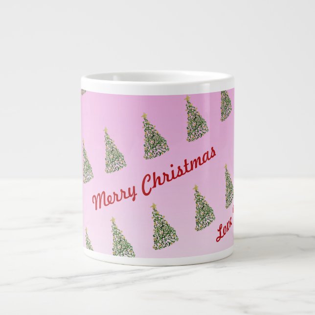 Unique Handpainted Christmas Tree  Speciality Mug (Front)