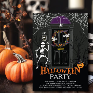 Unique Haunted House Halloween Party Invitation