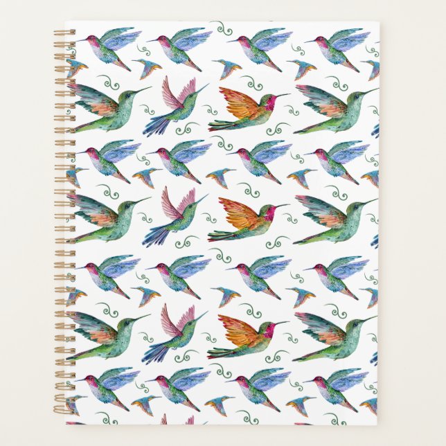 Unique Hummingbirds Planner Journal (Front)
