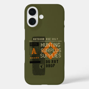 Unique Hunting Hunter Cargo Graphic Gift Gear iPhone 16 Case