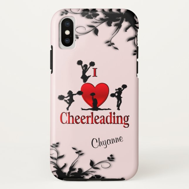 Unique I Heart Cheerleading Case-Mate iPhone Case (Back)