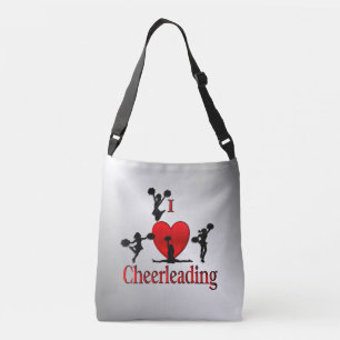 Unique I Heart Cheerleading Crossbody Bag