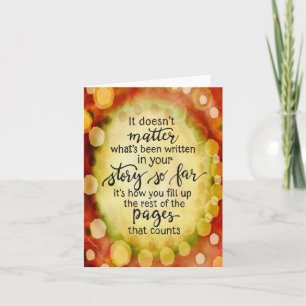 Unique Illustrated ‘Your Story’ Inspirational Card